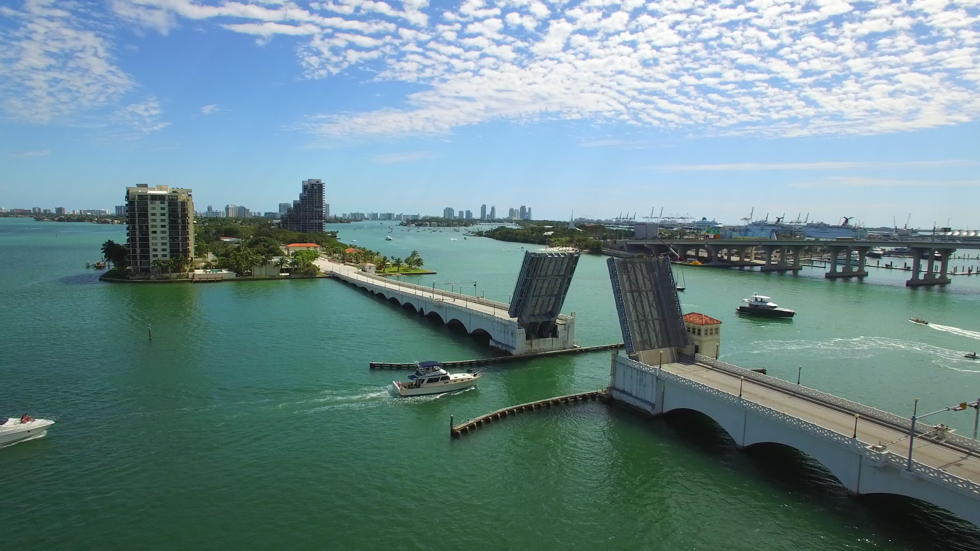 Aerial video Causeway Miami 1304813 Stock Video at Vecteezy