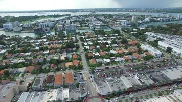 Aerial video Surfside Miami Beach