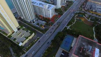 Aerial video of highrise beachfront real estate in Sunny Isles Beach