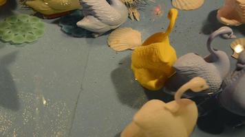 Entenfischen auf einem Messegelände video