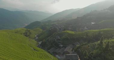 terrasse de riz longji à ping un village video