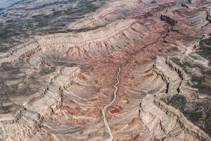 Aerial photo of the Grand Canyon. 