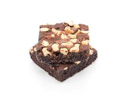 Brownies on a white background photo