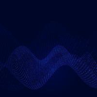 Digital technology background with flowing dots vector