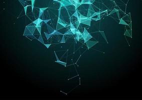 Abstract background with a low poly plexus network vector