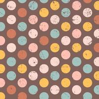 Grunge polka dots vector