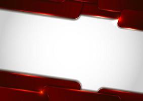 Abstract technology red geometric frame concept template vector