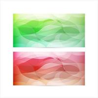 Abstract fluid colorful background design set  vector