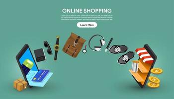 Online Shopping Concept  vector