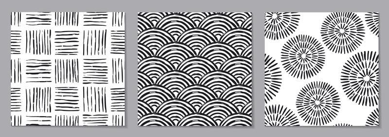 Abstract grunge checkered textures seamless pattern