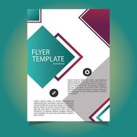 Creative Gradient Diamond Flyer Template vector