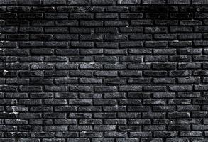 Black brick wall photo