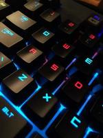 Close-up view of a computer keyboard photo