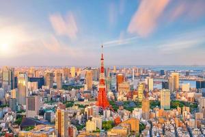 horizonte de la ciudad de tokio foto