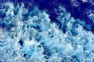 Aerial view ocean waves photo