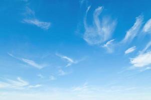 Blue sky with clouds photo