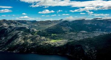 Mountain range in Norway photo