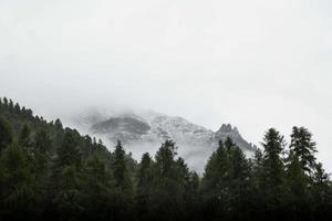 Switzerland snowy mountain photo