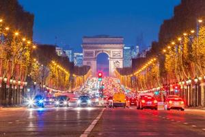 arco de triunfo en parís, francia foto