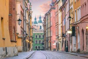 Old town in Warsaw Poland  photo