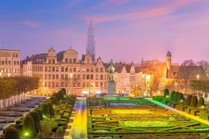 Brussels downtown city skyline  photo
