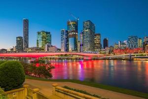 horizonte de la ciudad de brisbane foto