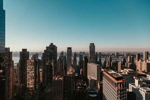 Aerial photography of skyscrapers photo