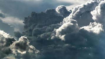 Dramatic light on clouds photo