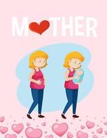 Happy Mother's Day Sign vector