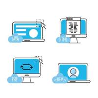 Programming and coding technology  vector