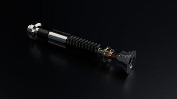 A space sword on black background photo