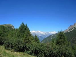 Mountain landscape in Switzerland photo