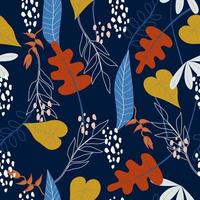 Tropical floral pattern vector