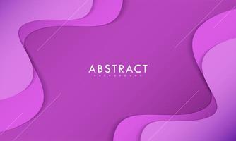 Wavy Paper Cut Design in Violet Color vector