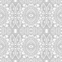 Modern ethnic decorative floral seamless pattern vector