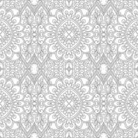 Modern ethnic decorative floral seamless pattern vector