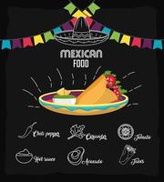 Mexican food design  vector