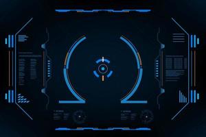 HUD panel VR User interface vector
