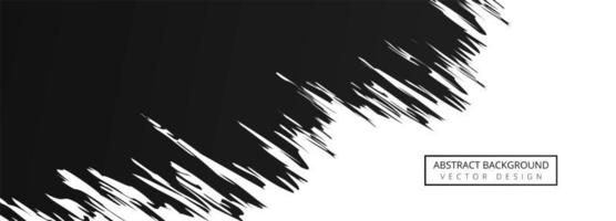 Abstract black grunge banner background vector