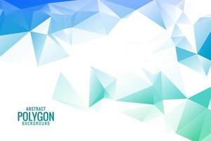 Abstract blue green polygonal background with triangles vector