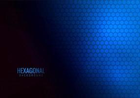 Abstract hexagonal tech blue background vector