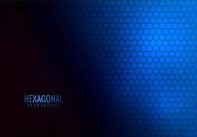 Abstract hexagonal tech blue background vector