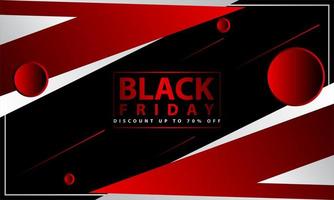 Black Friday Red, White and Black Geometric Design vector