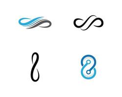 Infinity logo set  vector