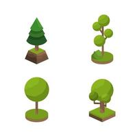 Isometric tree set   vector