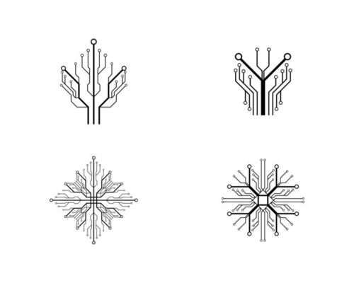 Circuit logo template 