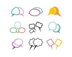 Speech bubble icon vector