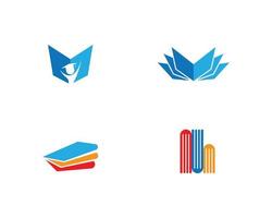 icono de logotipo de libro vector