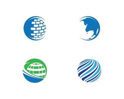 Global logo icon vector