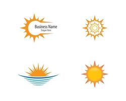 conjunto de logo de verano vector